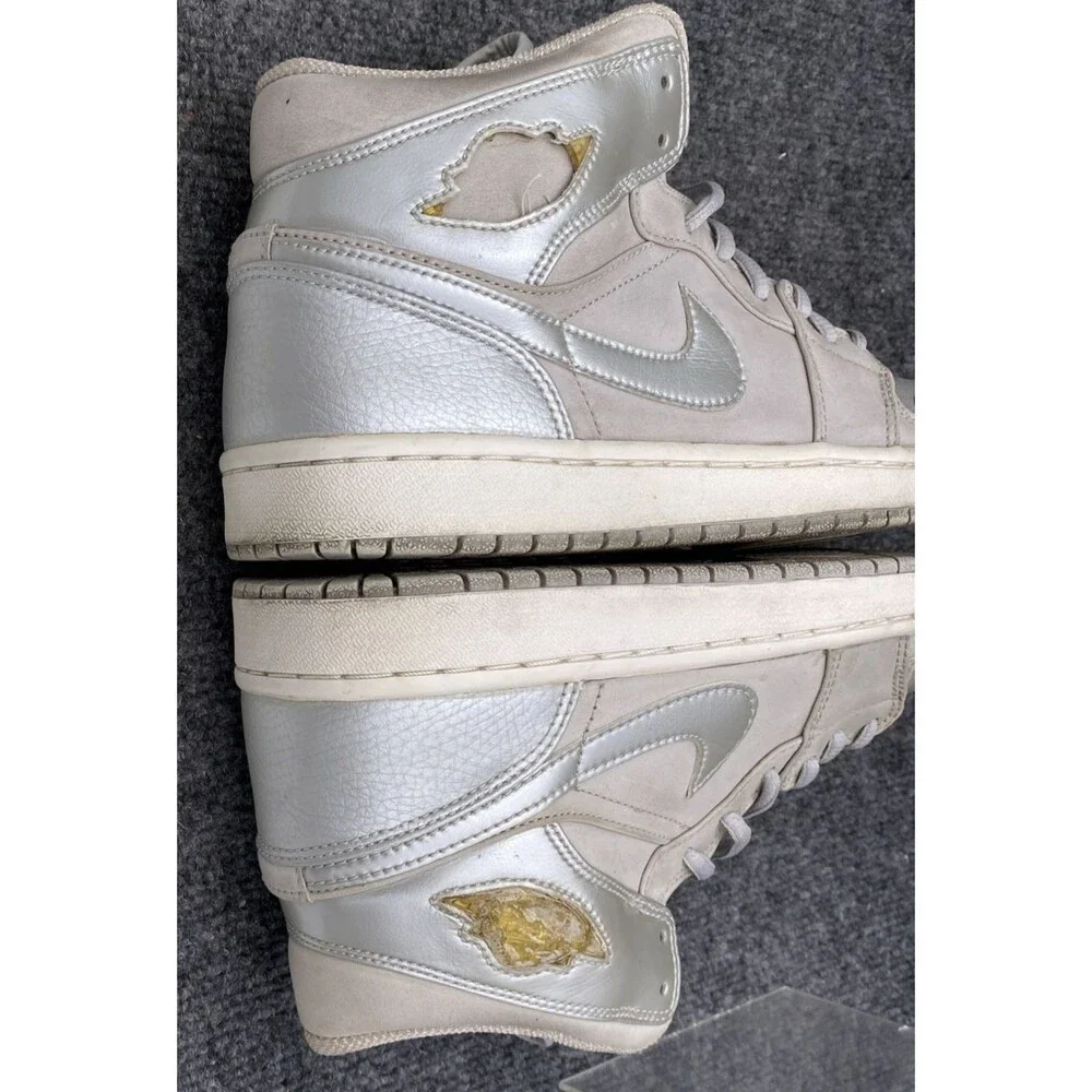 Air Jordan 1 Retro 2001 Neutral Grey Metallic Silver 136065-001 Japan Size 10